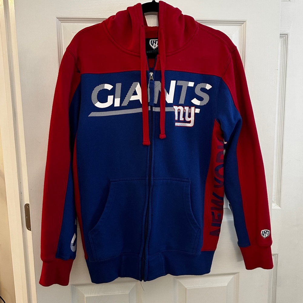 SOLD.  Men’s Small NY Giants Full Zip Hoodie Like New